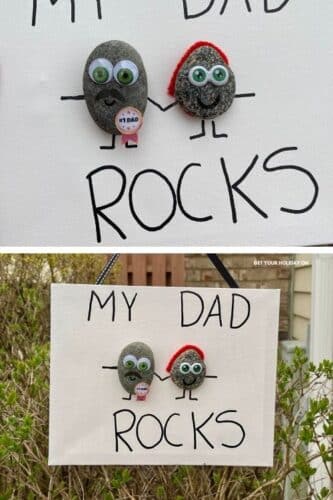 MY DAD ROCKS CRAFT [Free Printable!] | GET YOUR HOLIDAY ON